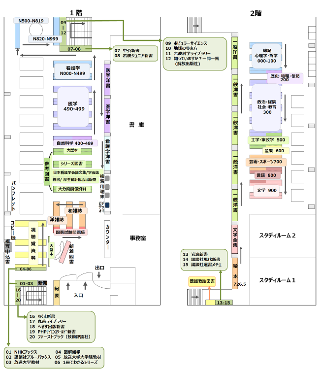 館内案内図の画像