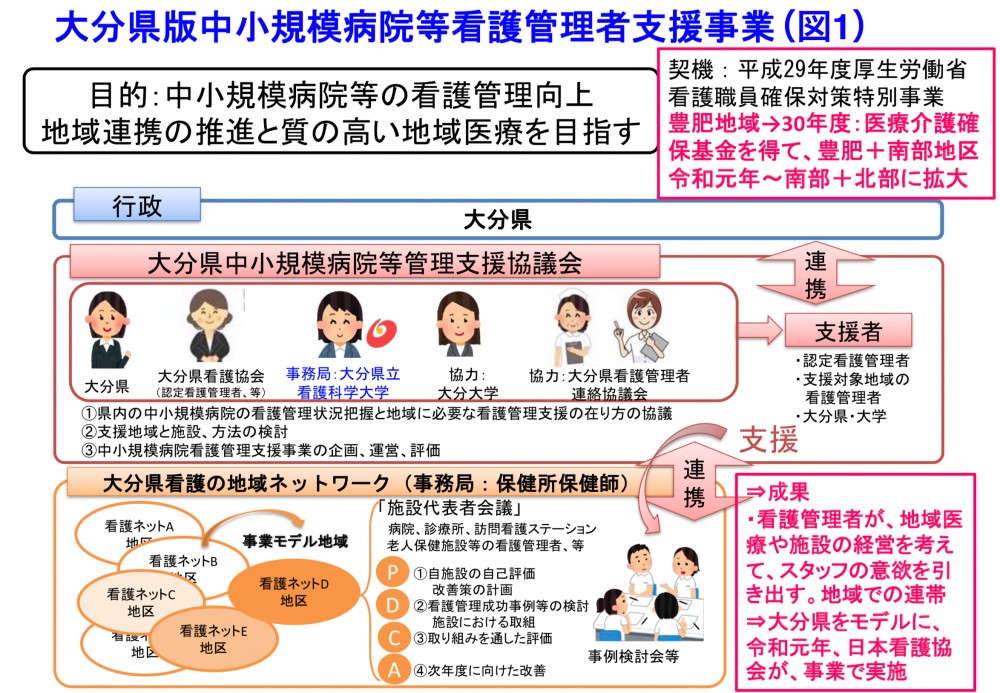 看護の地域ネットワーク推進事業を基盤とした看護管理者支援事業の画像